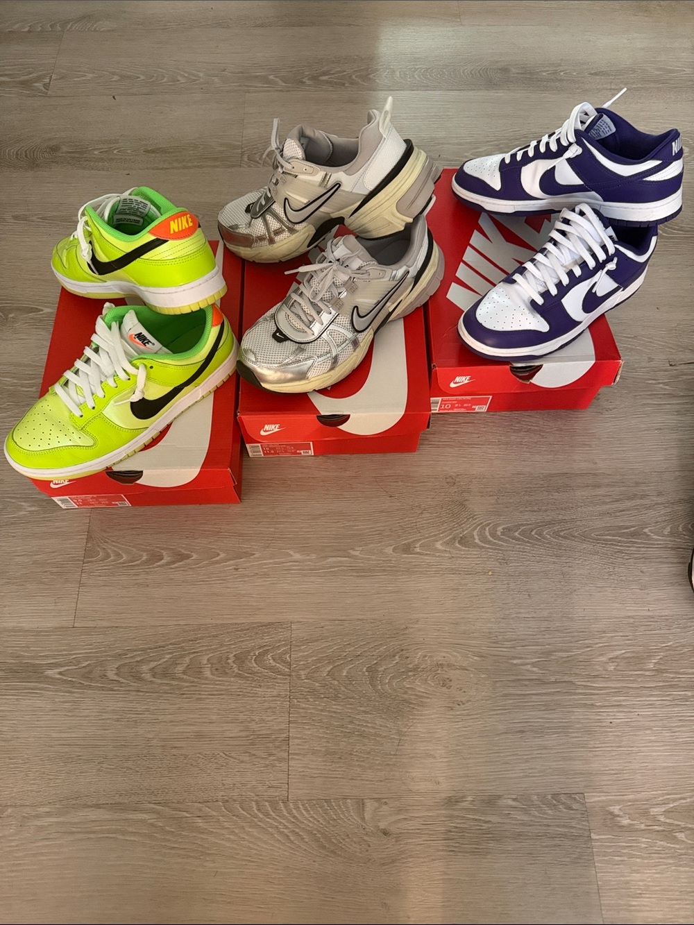 *LIKE NEW/WORN Lot of 3* Nike Dunks & V2K RNR (Sz 9.5 & 10)